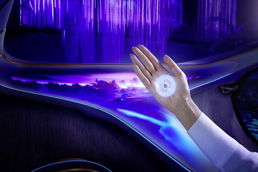 Детали интерьера Mercedes-Benz VISION AVTR 2020 года  (фото 9 из 64)